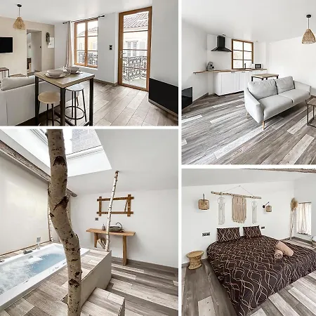 Zen & Jacuzzi - Parenthese De Detente Nouveau! Day Use! Apartment Clermont-Ferrand