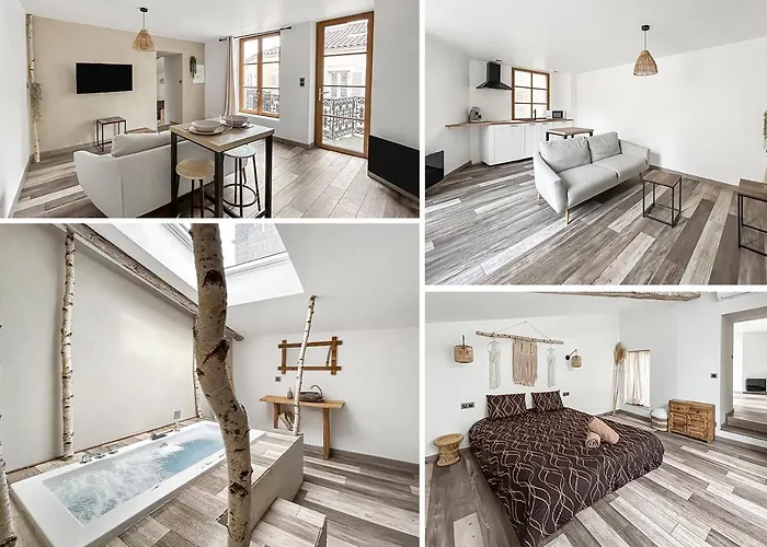 Zen & Jacuzzi - Parenthese De Detente Nouveau! Day Use! Apartment Clermont-Ferrand